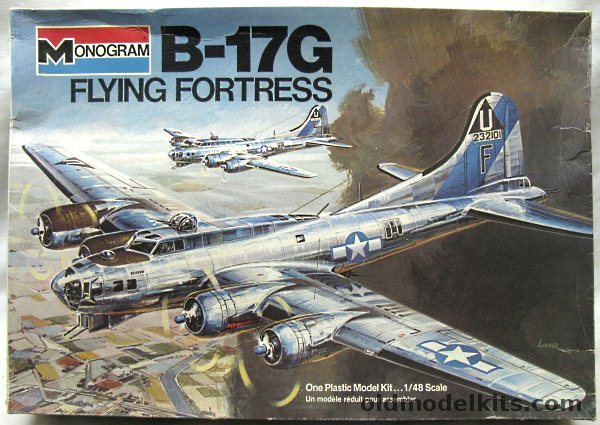 Monogram 1/48 Boeing B-17G Flying Fortress With Diorama Instructions, 5600 plastic model kit